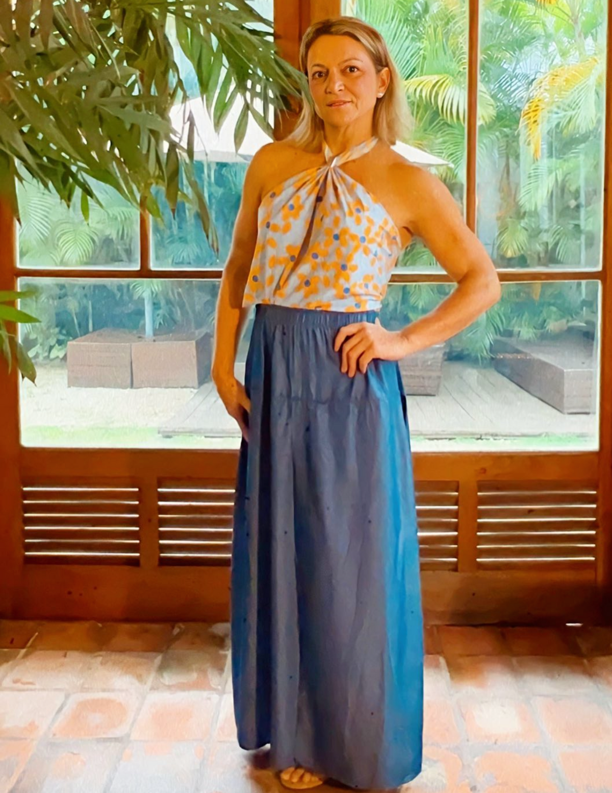 Lenço 70 X 70 viscose - Basic Beach - foto 13