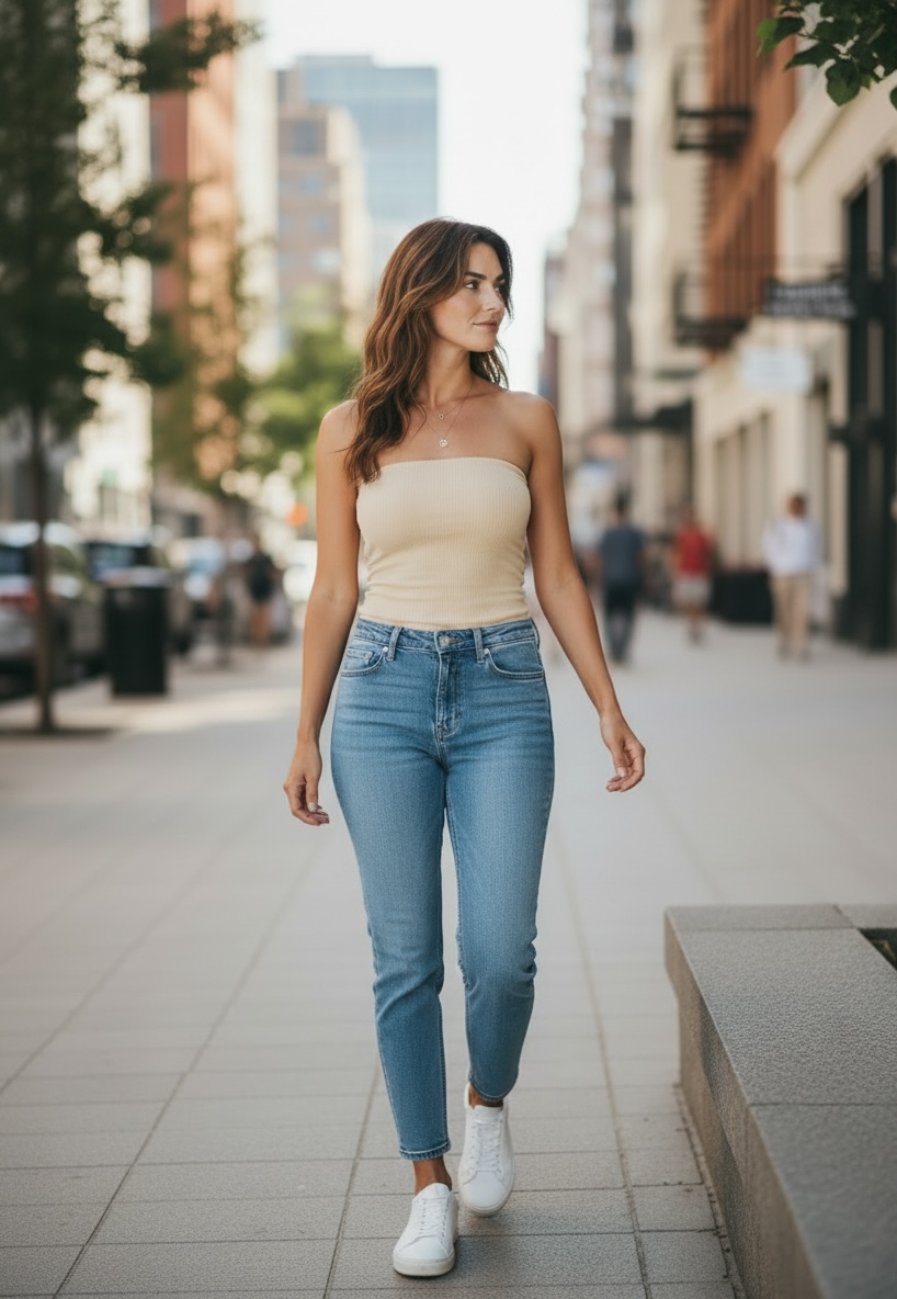 Blusa canelada tomara que caia - Basic Beach - foto 11