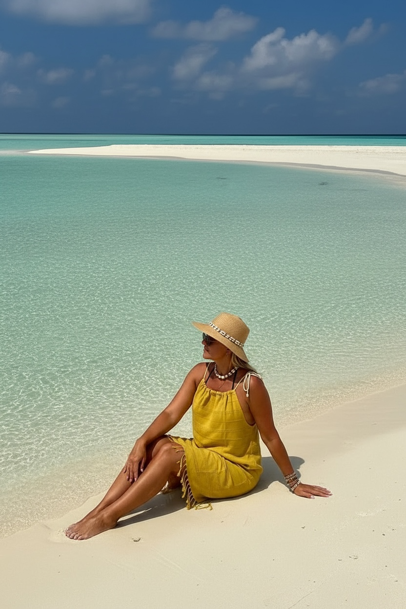 Saída de praia em algodão orgânico Polinésia - Basic Beach - foto 4