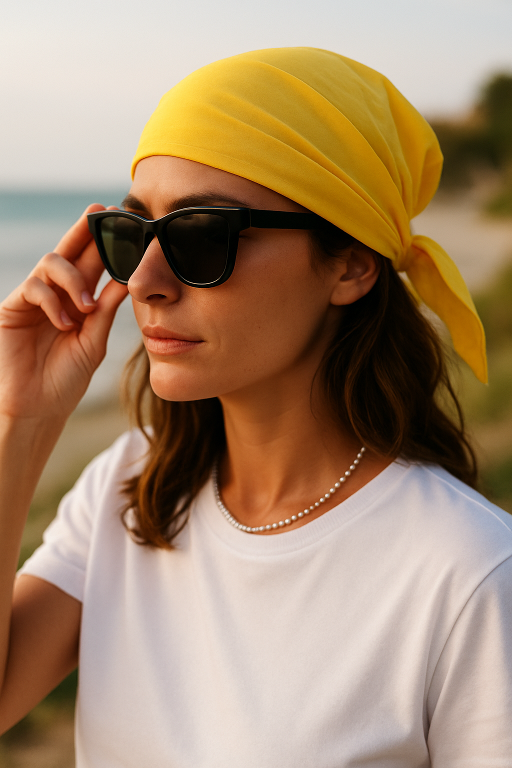 Lenço 70 X 70 viscose - Basic Beach - foto 12