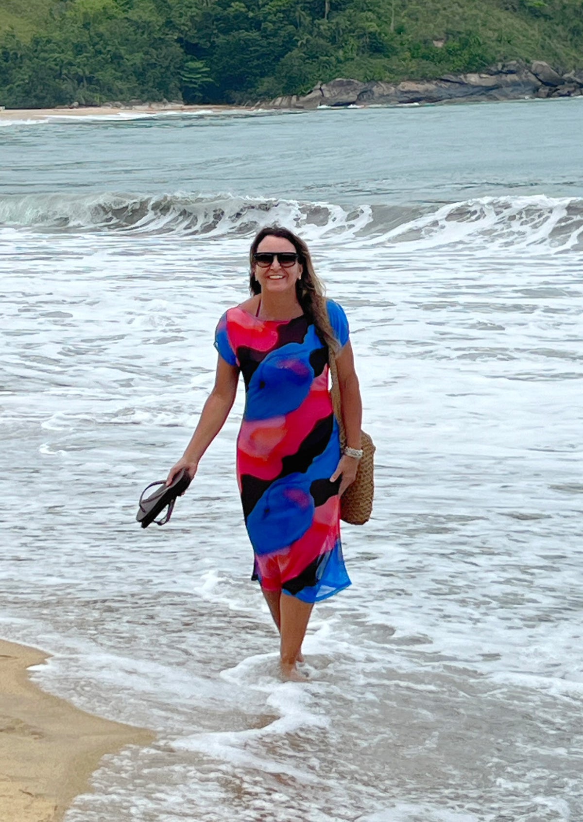 Vestido midi em tule - Basic Beach - foto 3