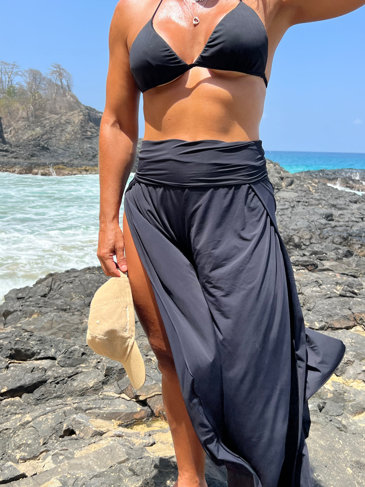 Calça Pantalona fendas Dhigurah - Basic Beach - foto 5