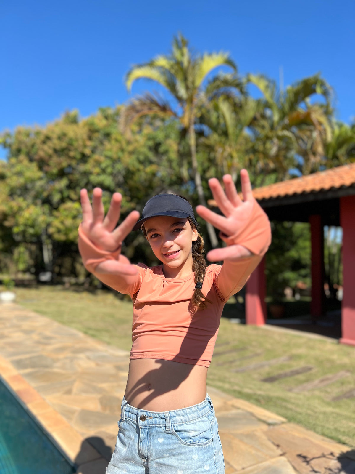 Cropped Infantil Dedeira liso - Basic Beach - foto 3