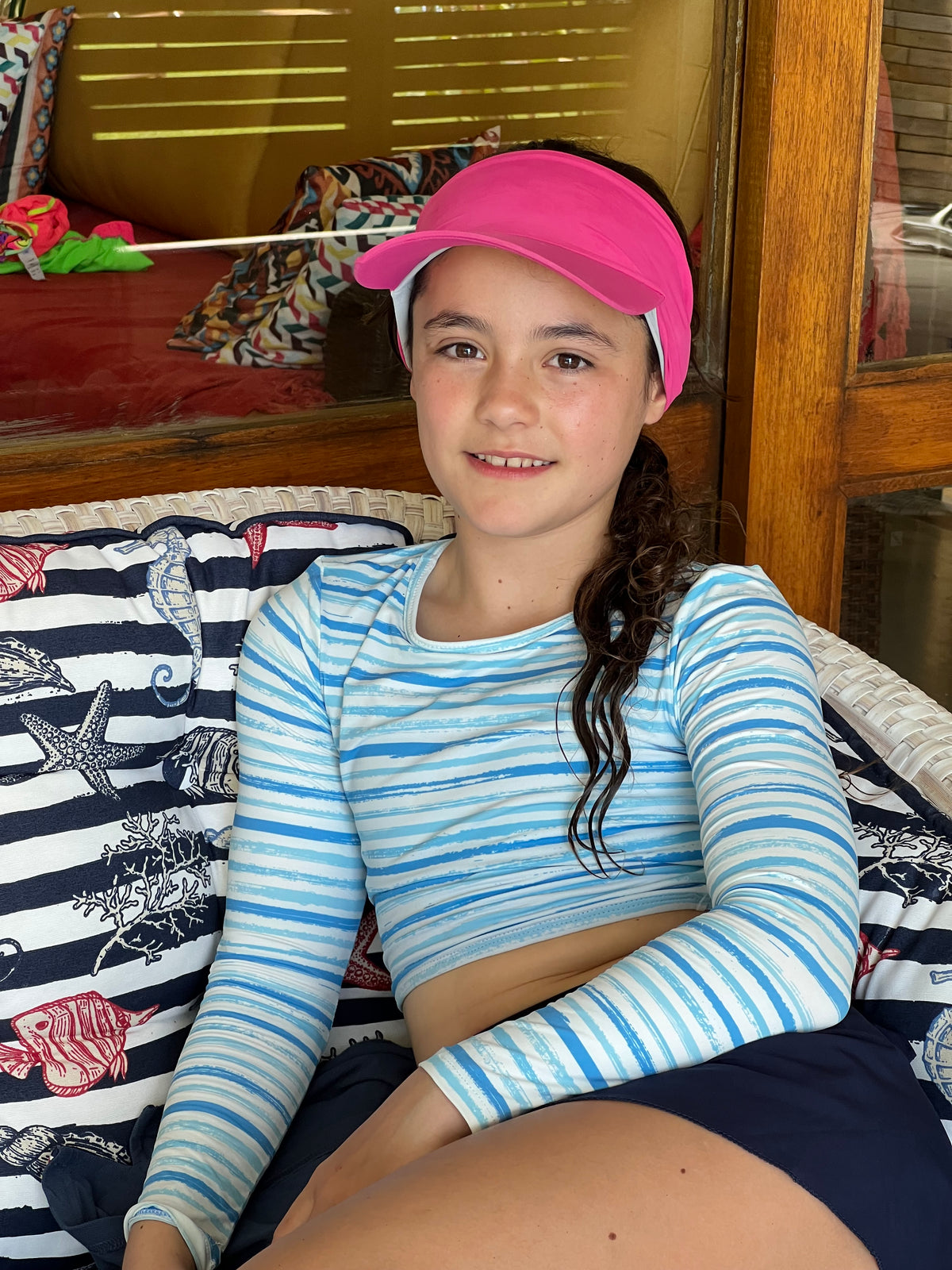 Cropped Infantil manga longa estampado UV50+ - Basic Beach - foto 4