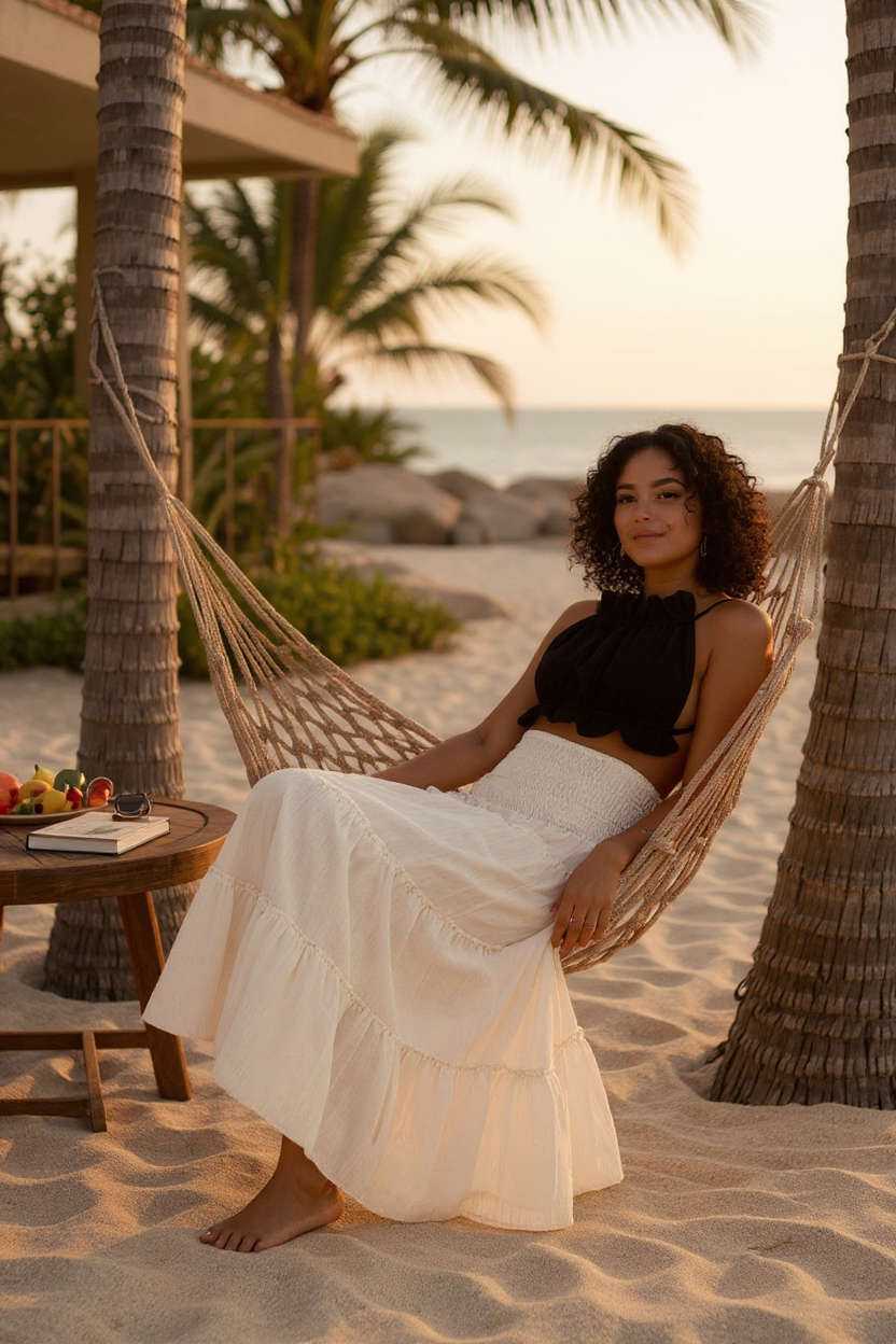 Saia lastex em algodão Tulum - Basic Beach - foto 13