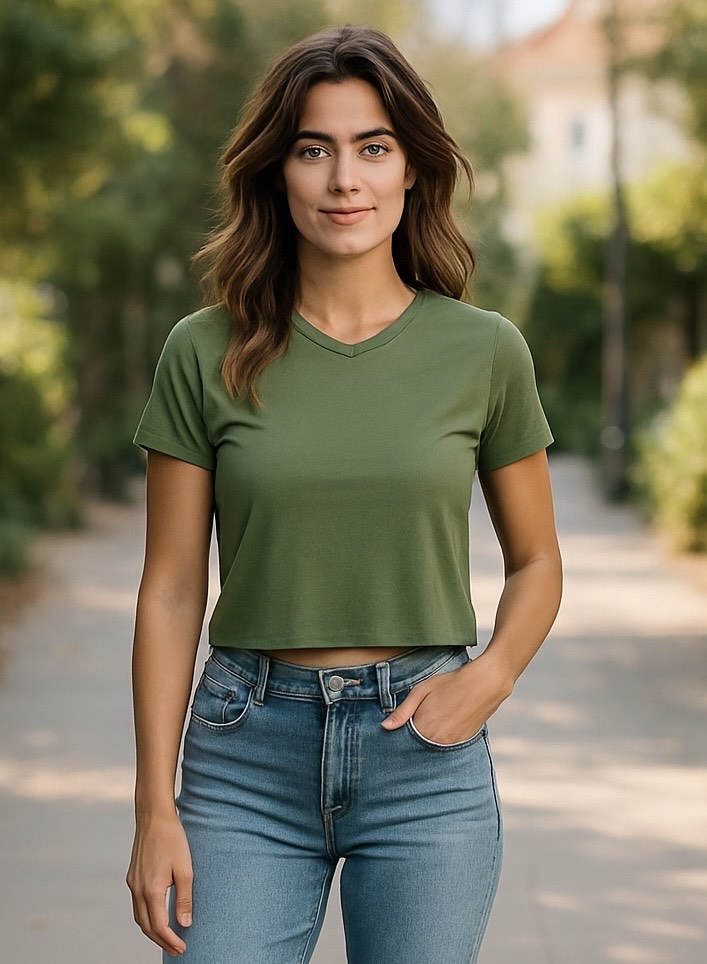 Cropped manguinha Maresias