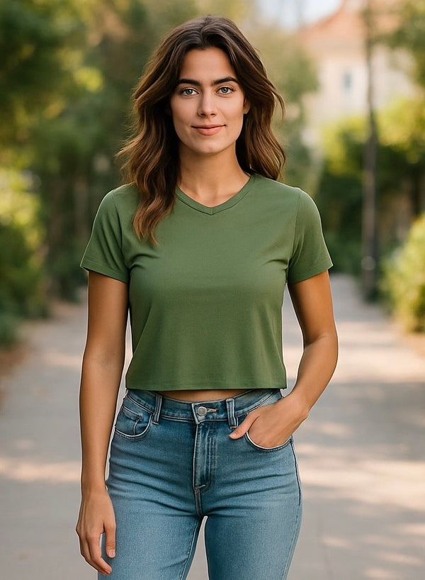Cropped manguinha Maresias