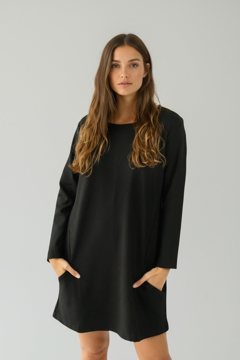 Vestido curto manga 3/4 neoprene Curacao - Basic Beach