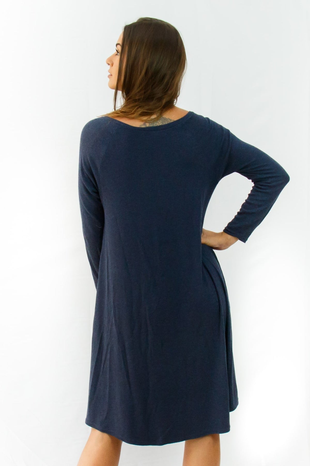 Vestido Canelado manga longa Praslin - Basic Beach - foto 3