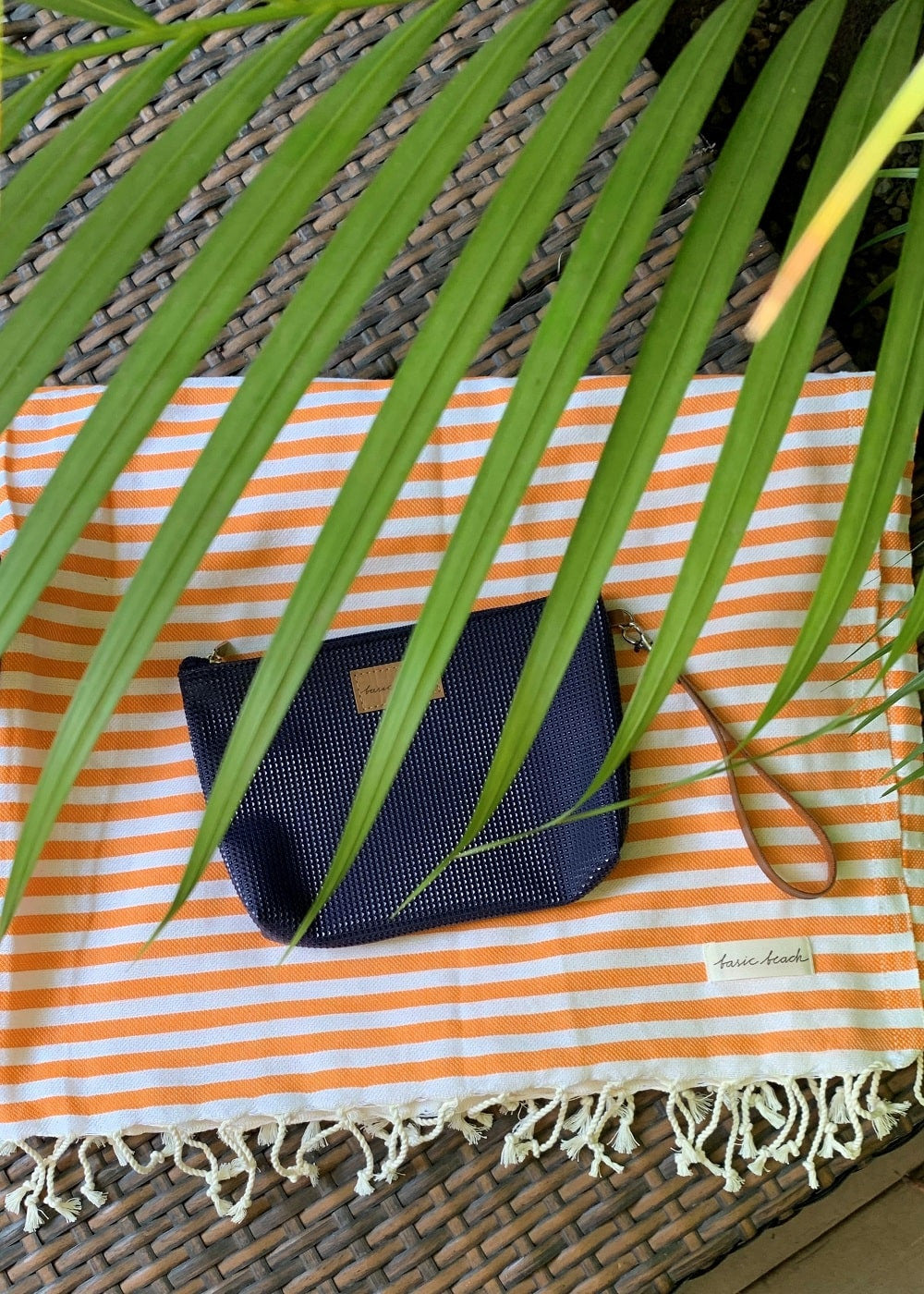 Toalha Turca Premium Listra - Laranja - Basic Beach - foto 3