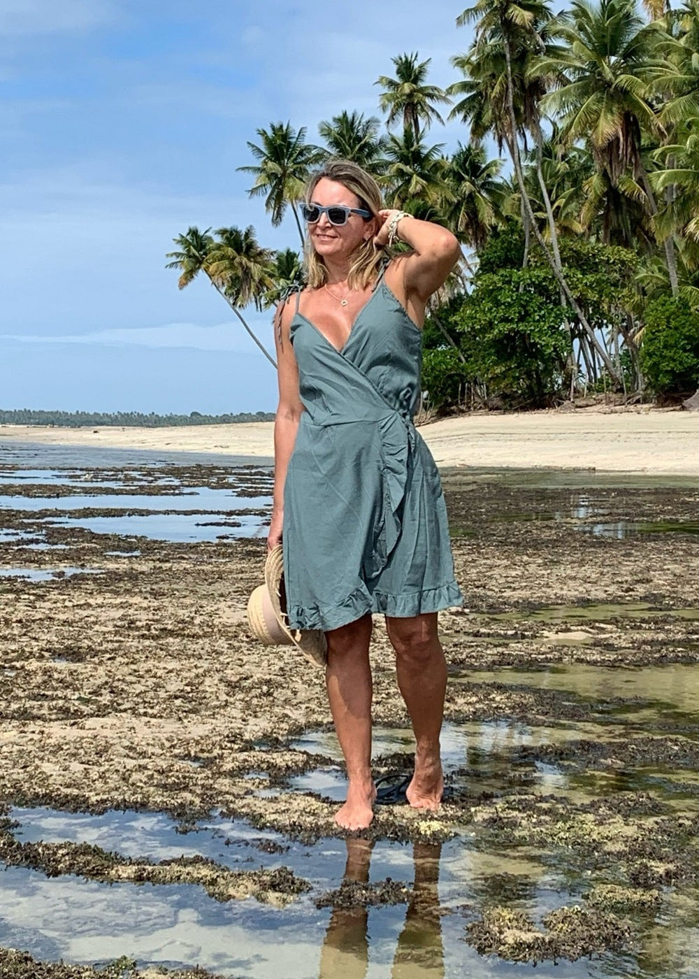 Vestido transpassado Boipeba - Basic Beach