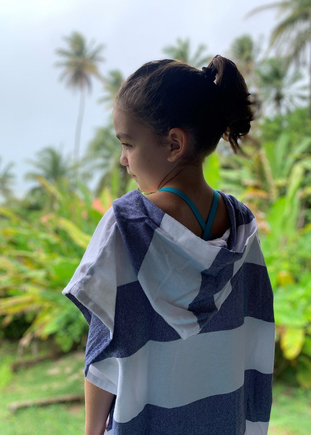 Poncho de praia infantil com capuz - UNISEX - Basic Beach