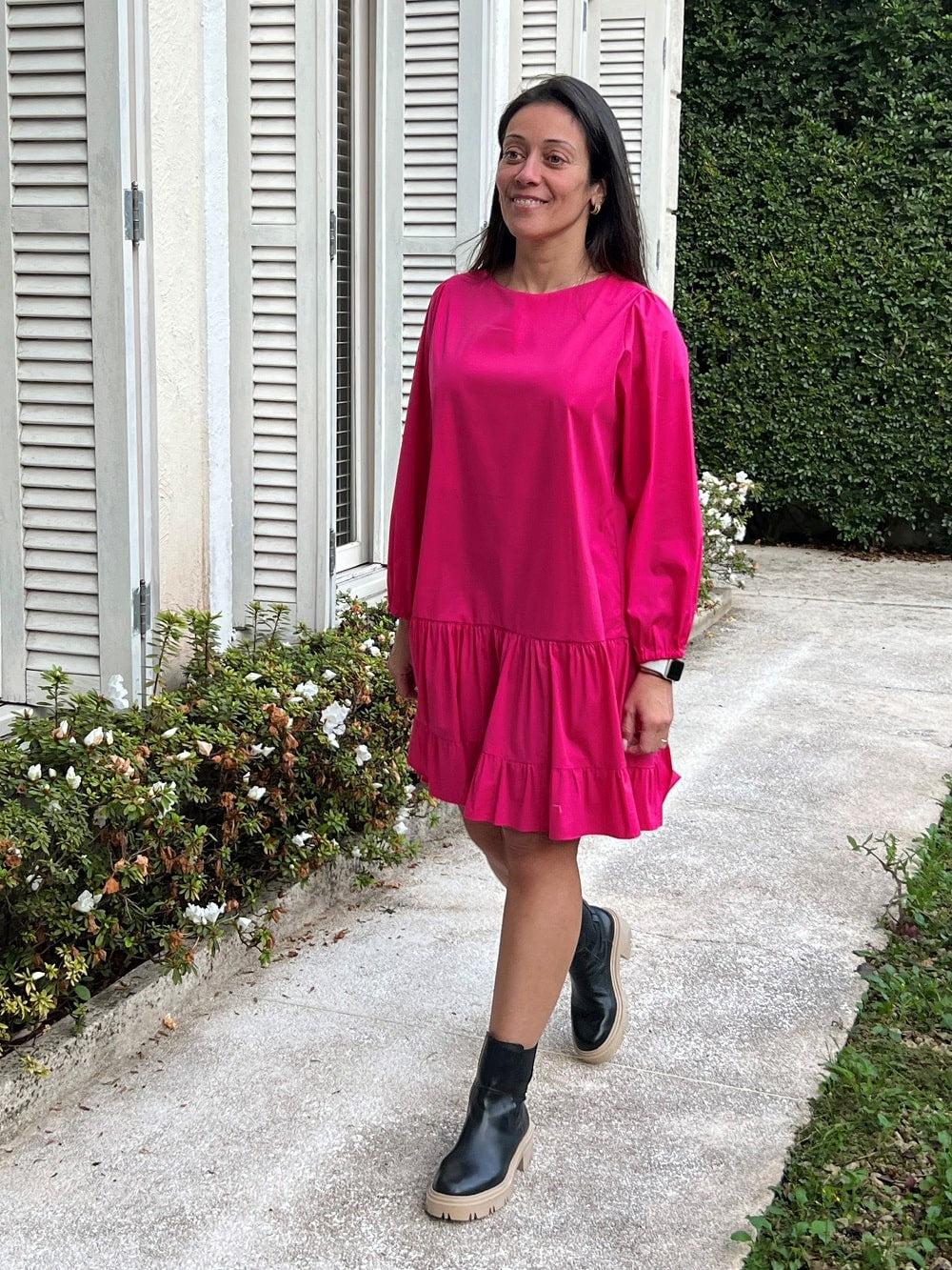 Vestido curto manga longa Bainema - Basic Beach - foto 4