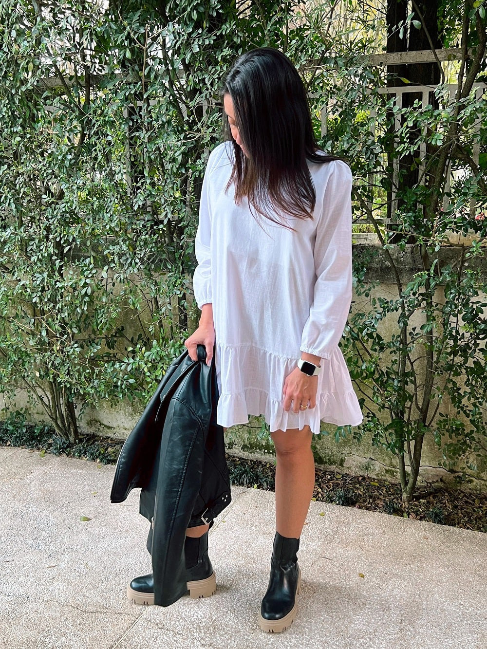 Vestido curto manga longa Bainema - Basic Beach - foto 6
