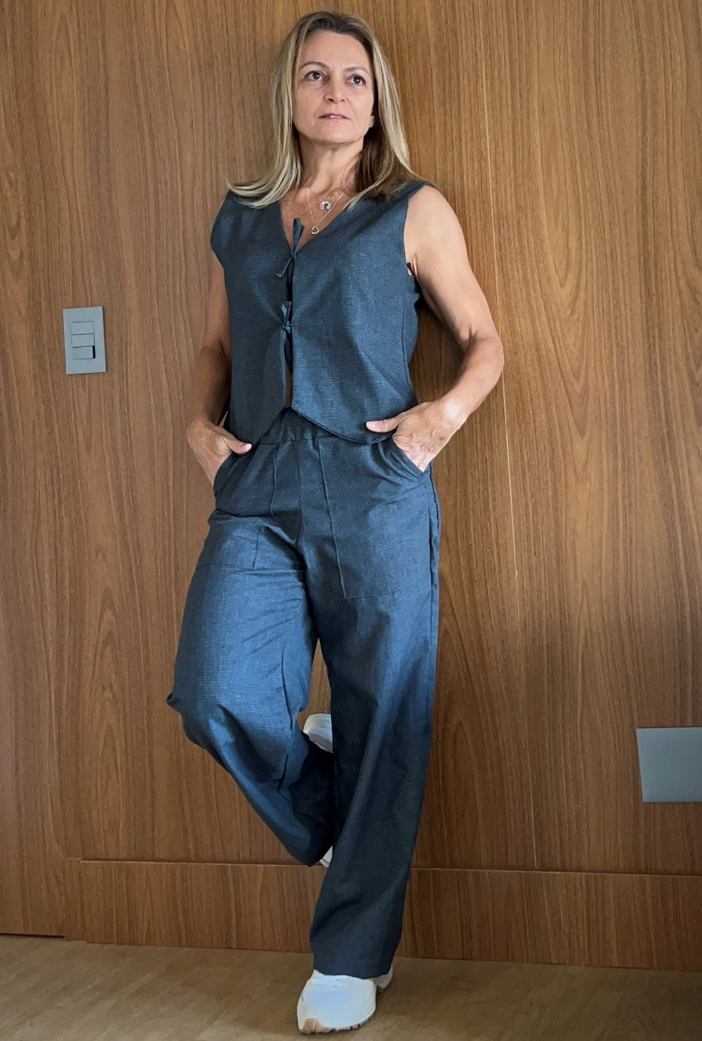 Calça Pantalona Alfaiataria Juquehy - Basic Beach - foto 7