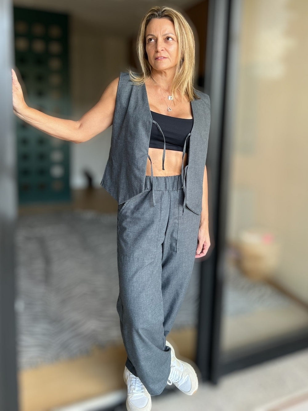 Calça Pantalona Alfaiataria Juquehy - Basic Beach - foto 8